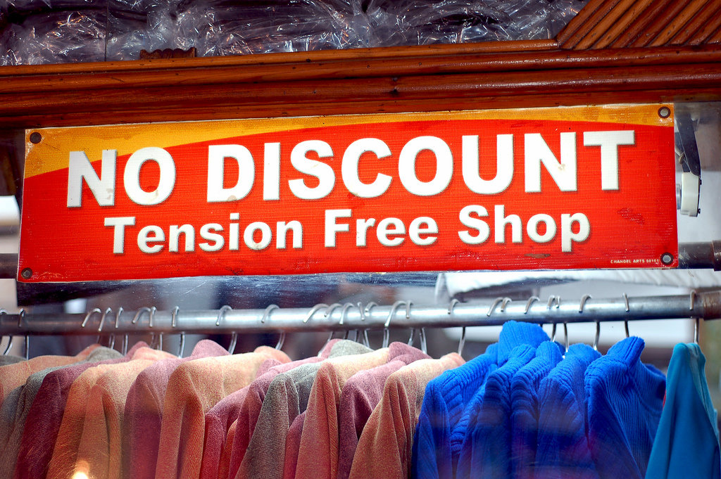 No Discount Shopping